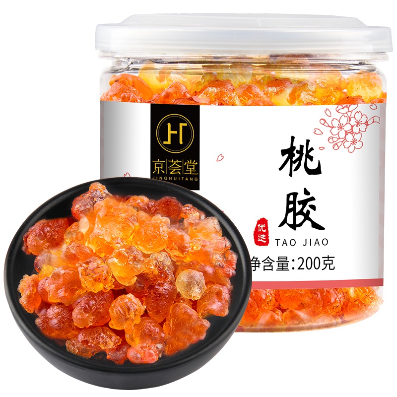 京荟堂 桃胶200g 桃花泪桃树胶雪燕银耳伴侣