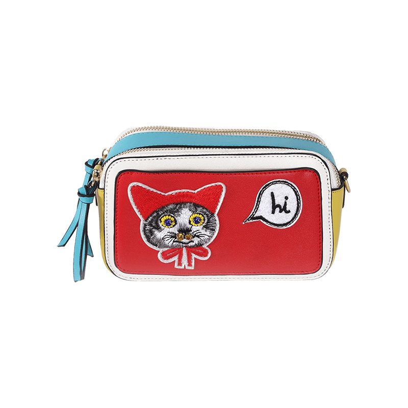 都宝路(dubaolu) 时尚单肩斜挎撞色卡通迷你女小包