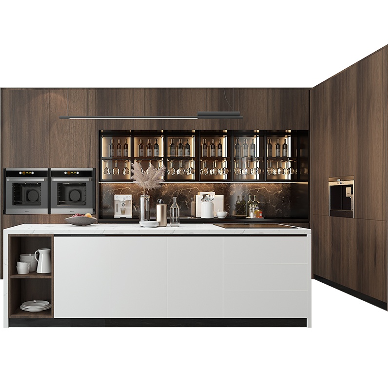 拉迷全屋定制 橱柜整体轻奢极简厨房现代简约组装经济型厨柜定制灶台定制