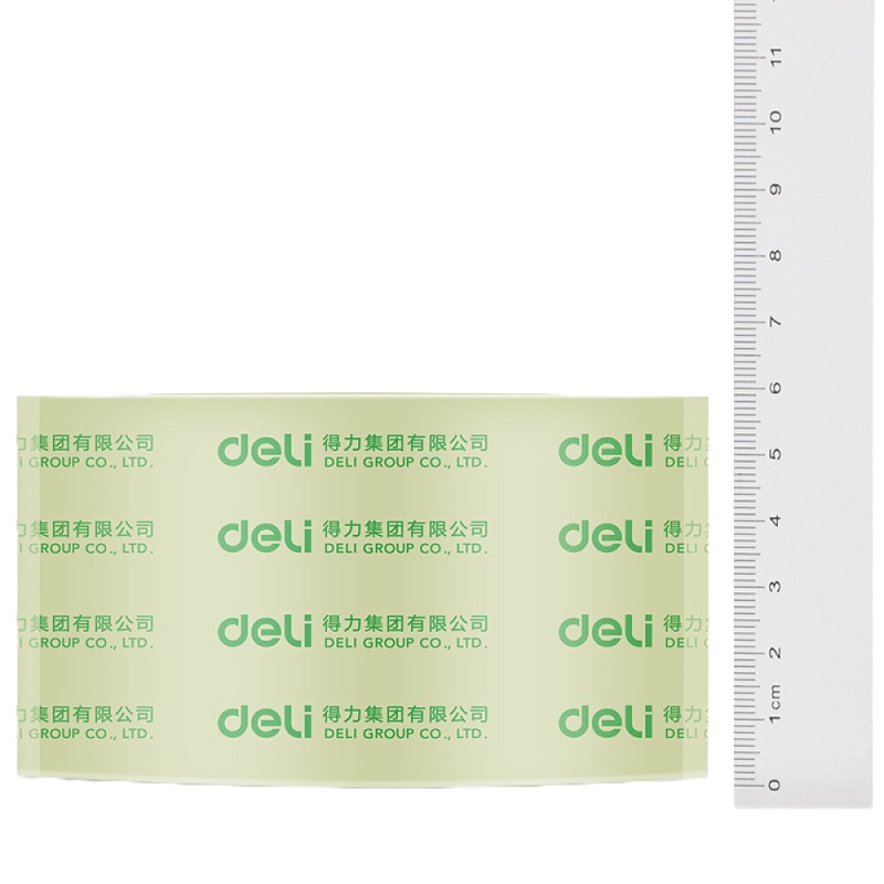 得力30369封箱胶带60mm*100y*50u m得力透明封箱胶带 打包胶带不易断胶布