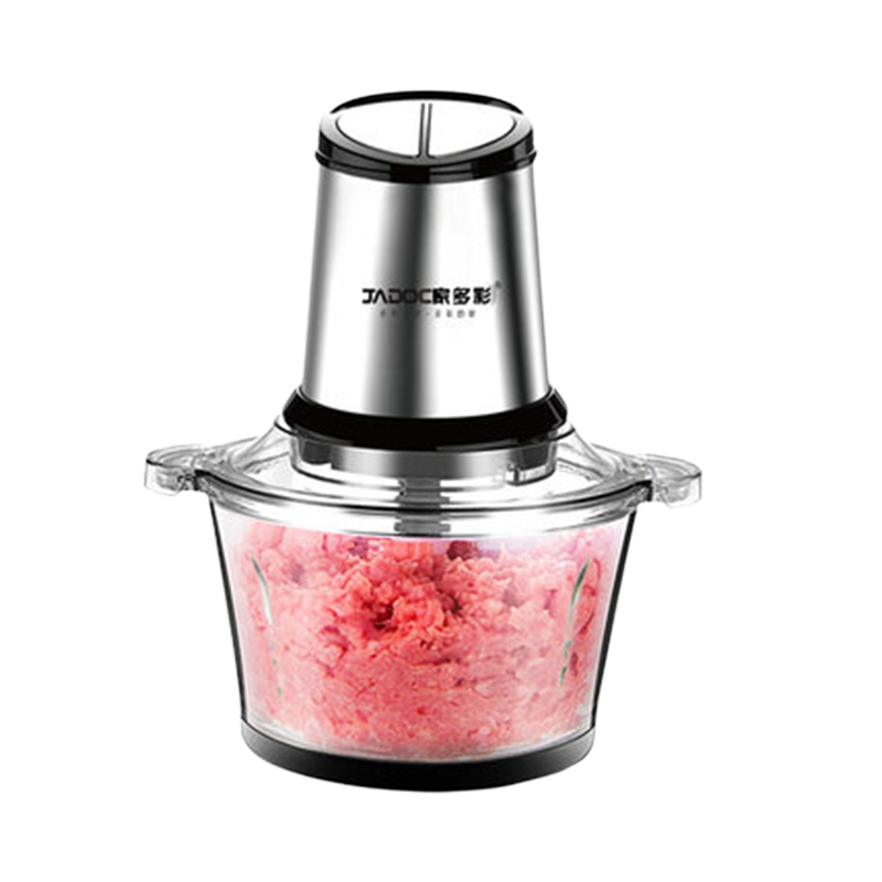 家多彩绞肉机家用电动小型全自动绞馅机绞菜机多功能搅肉机A3L 玻璃杯](纯铜电机)