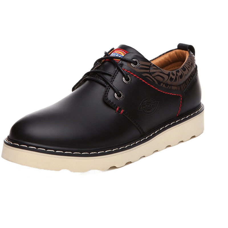 Dickies男鞋2019秋冬英伦休闲工装鞋子男士低帮厚底大头鞋真皮百搭潮173M50LXS74