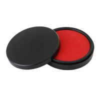 得力文具 deli 9870 秒干印台 快干印台 红色 财务专用