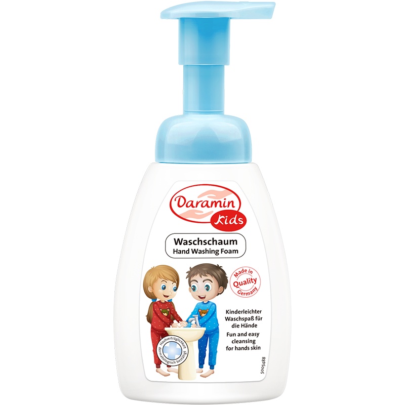 德国进口 daramin达罗咪 儿童洗手液泡沫无香型植物精华提取250ml