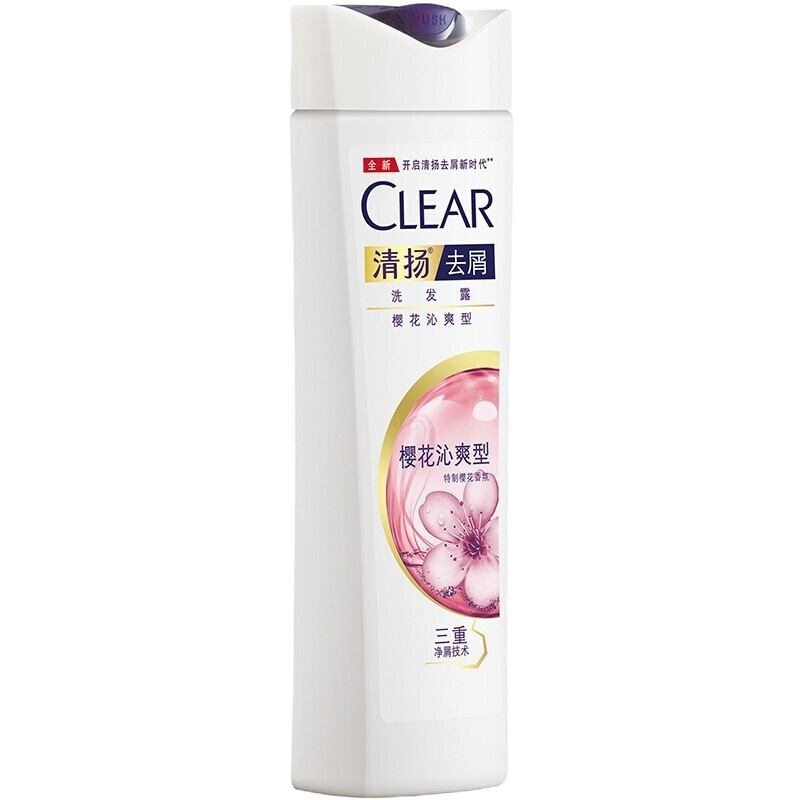 清扬 樱花沁爽去屑洗发露 100ml