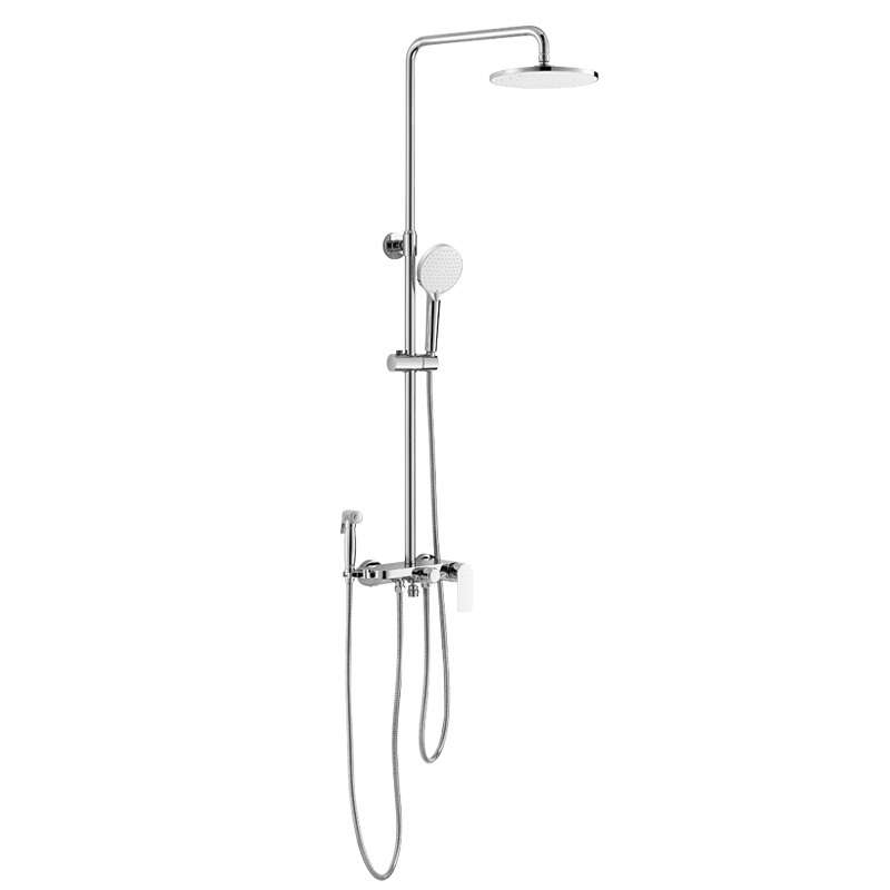 恒洁(HeGII)卫浴花洒HMF911-333挂墙带喷枪淋浴花洒套装全铜加厚龙头卫浴不锈钢淋浴花洒可带升降花洒