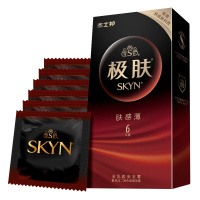 [苏宁自营]杰士邦jissbon避孕套SKYN材质非乳胶肤感薄6只拒绝过敏安全套套成人情趣用品夫妻旗舰官方授权正品