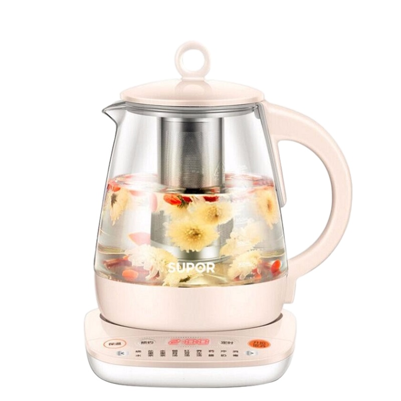 苏泊尔养生壶SW-15Y10全自动加厚玻璃壶煮茶壶多功能家用电热水壶