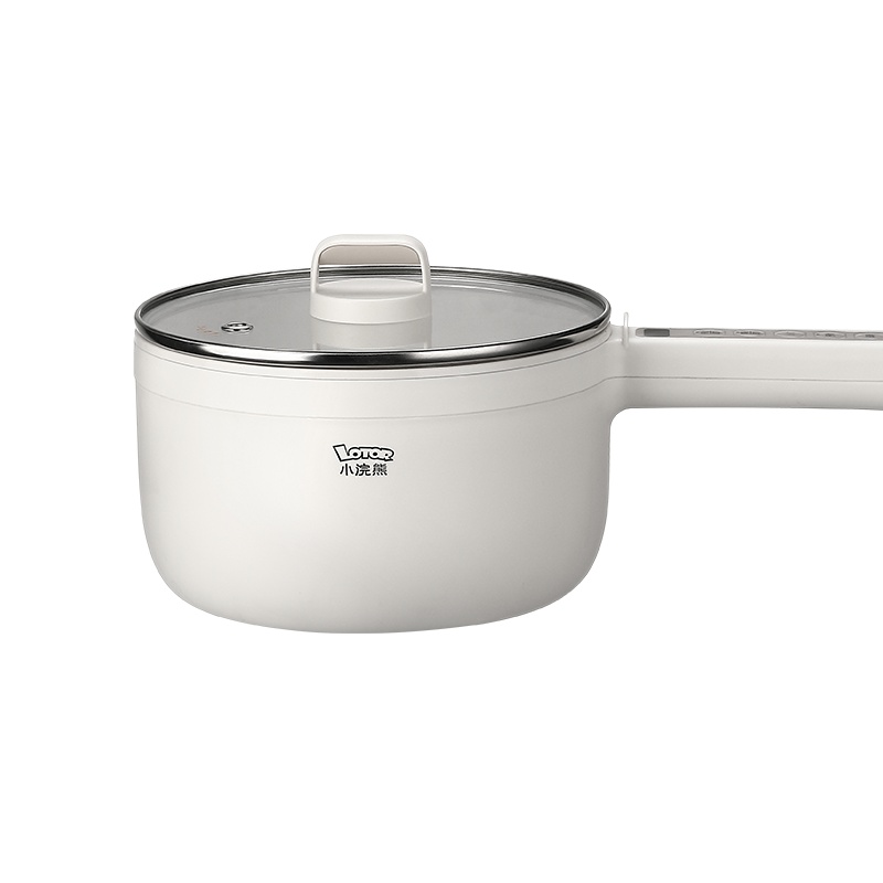 小浣熊电炒锅家用多功能炒菜炒锅火锅电煮锅宿舍学生锅蒸煮一体式