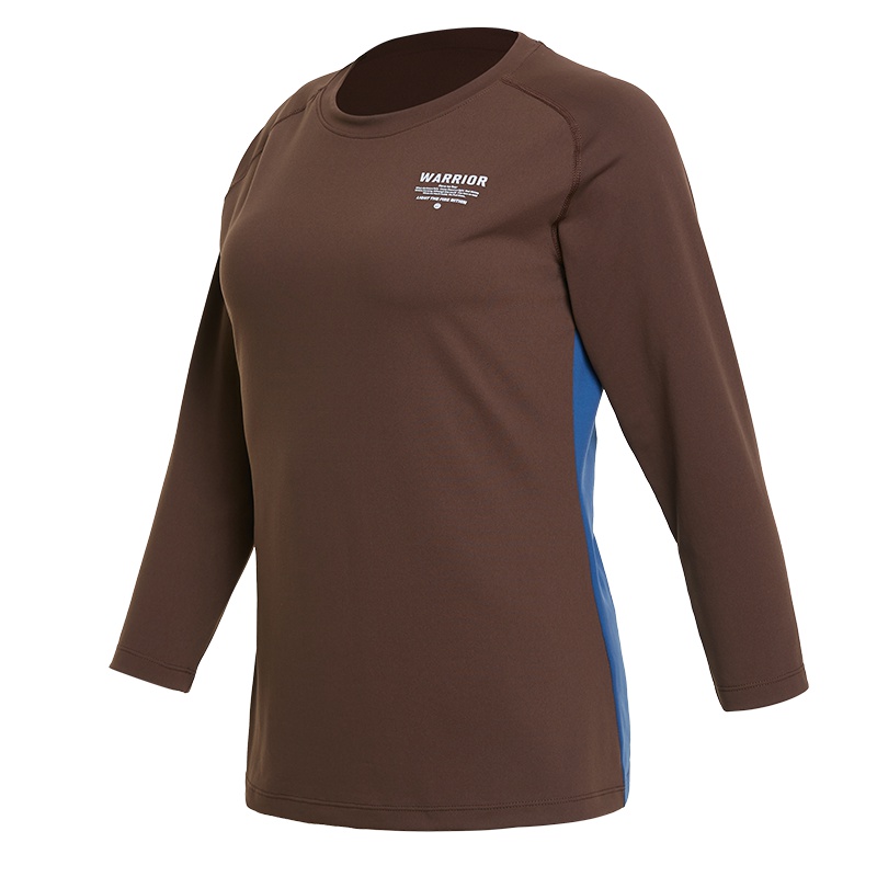 范斯蒂克(vansydical)七分袖运动上衣女弹力透气跑步训练健身房瑜伽t恤