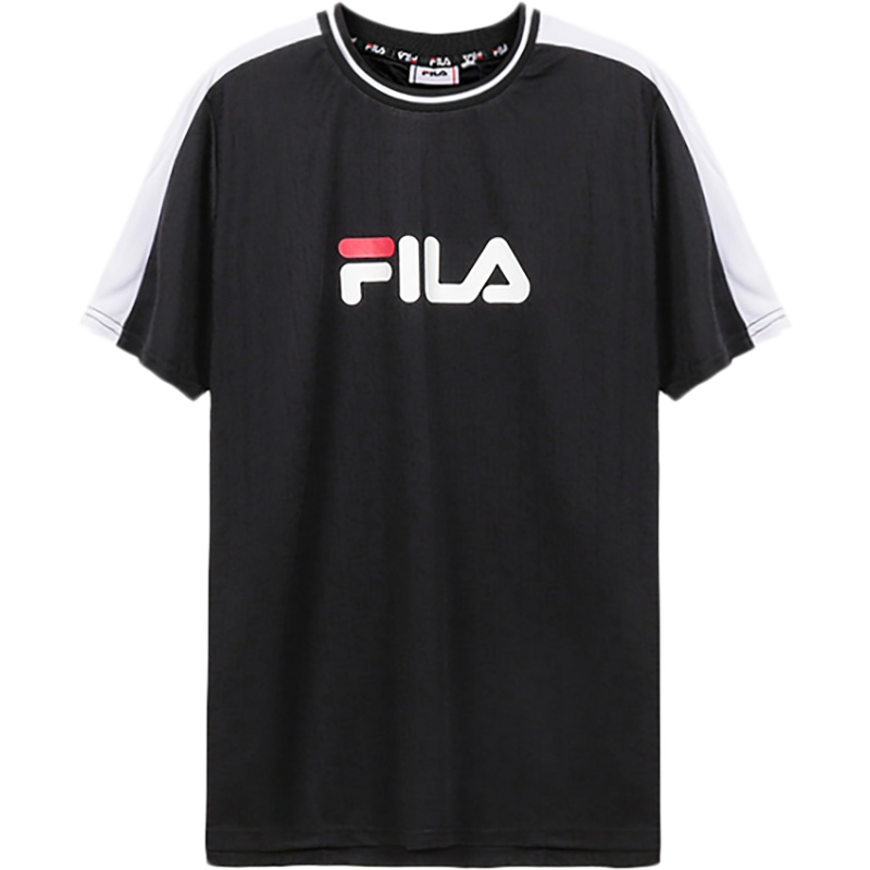 FILA 斐乐 男士 聚酯纤维圆领短袖T恤 688079