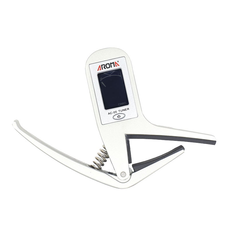 AROMA阿诺玛AC-05民谣吉他电木吉他贝司校音器变调夹调音器二合一 乐器配件
