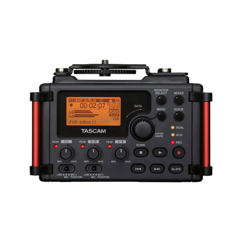 达斯冠TASCAM DR-60DMKII 单反相机微电影4轨录音工作站 内置混音器 专业音响设备 会议系统