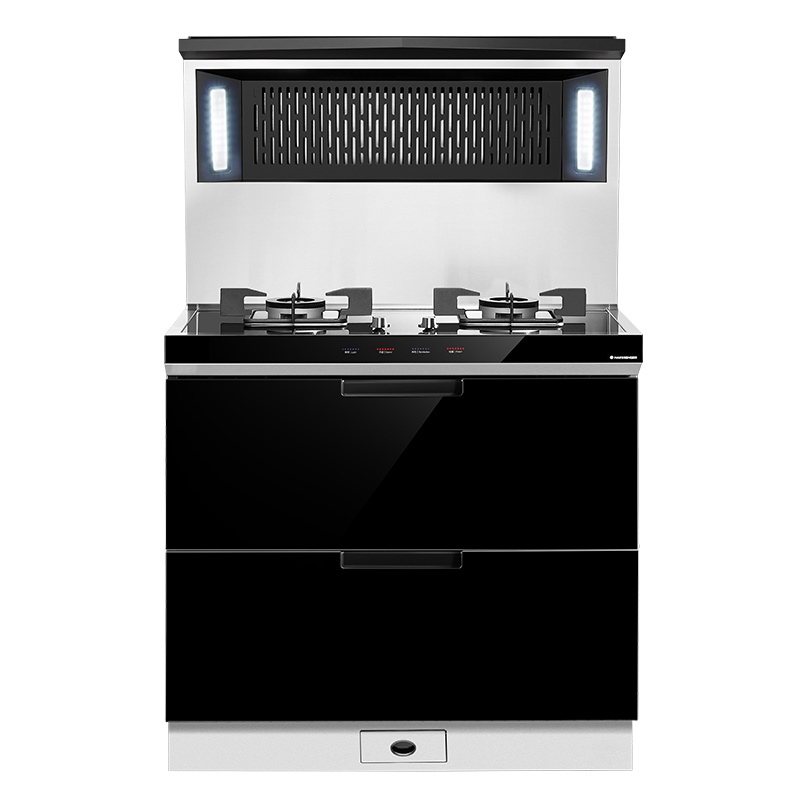 MARSSENGER火星人JJZT- E4BX01集成灶 侧吸下排油烟机燃气灶消毒柜套装