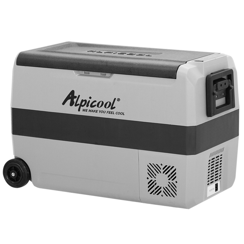冰虎(Alpicool)车载冰箱LG压缩机制冷T50升车家两用可结冰双温双控24V冷冻冷藏分区户外便携拉杆小冰箱冰柜