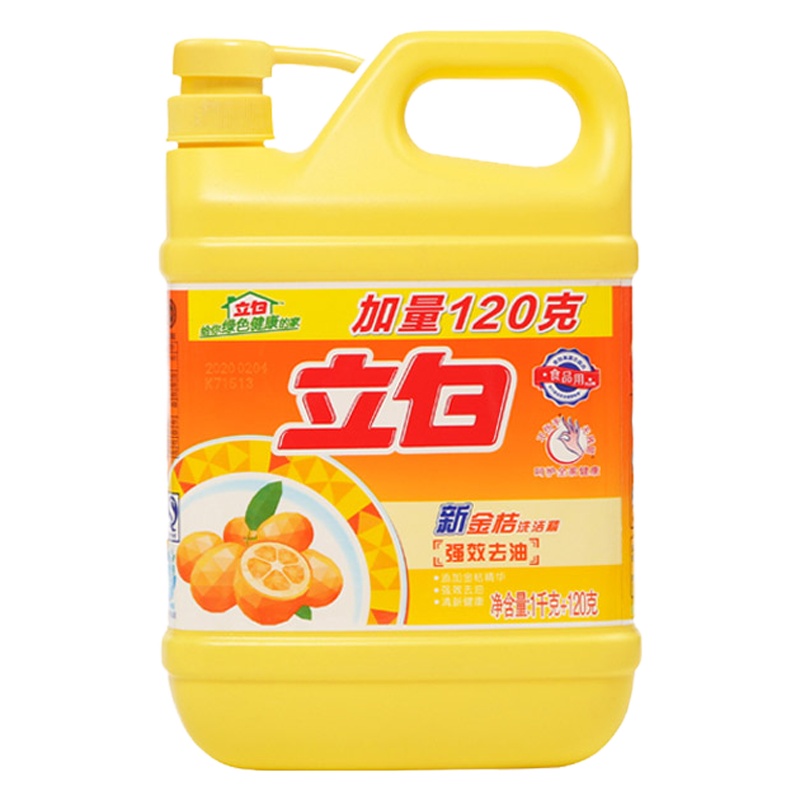 立白 新金桔精洗洁精 1kg+120g 强效去油