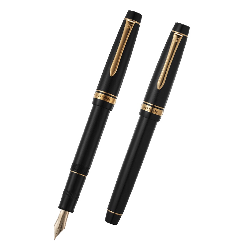 百乐(PILOT)FJ-3MR Justus95钢笔14K金笔礼盒装可调节笔尖软硬商务办公 送笔袋 墨水