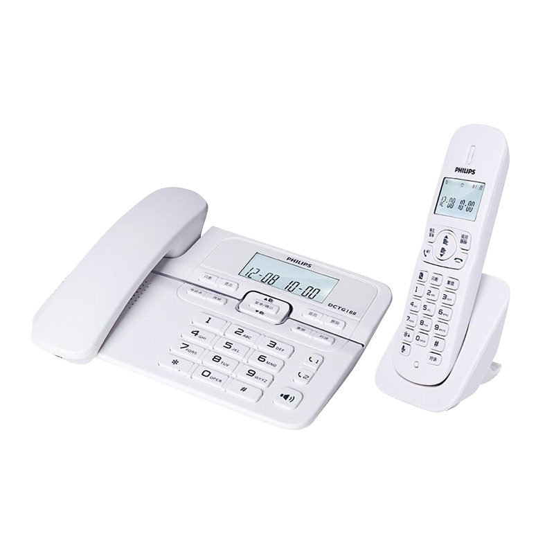 飞利浦 DCTG 188白色 无绳电话机