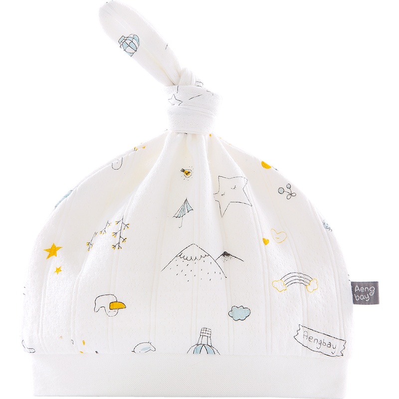 Aengbay新生儿胎帽婴儿春秋护头宝宝辫子帽初生婴幼儿帽萌