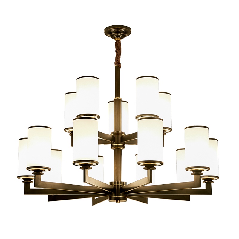 觅物 简约现代led全铜吊灯豪华客厅吊灯创意卧室灯时尚餐厅厨房灯饰美式乡村个性新款灯具