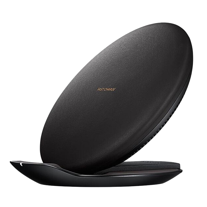 三星折叠式无线快速充电器 s8plus立式座充充电板 S6 S7Edge + Note5/8 S9 s10通用 黑色