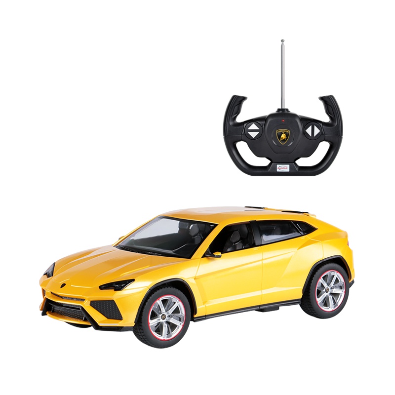 星辉Rastar 遥控车 1:14兰博基尼Urus 充电遥控玩具汽车 USB充电 73060 黄色