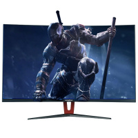 雷霆世纪31.5英寸电竞屏显示器/2K QHD/1800R曲面/144Hz/三星原装VA屏/DP+HDMI+DVI/OSD摇杆/耳机接口/快拆底座