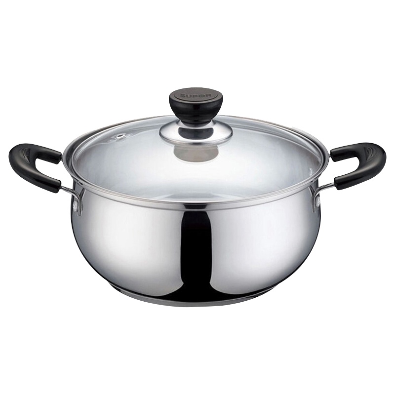 苏泊尔(SUPOR)304不锈钢汤锅24cm复底汤煮锅电磁炉煤气灶通用煲汤锅炖锅具苏泊尔炊具家用多用锅厨具ST24H3