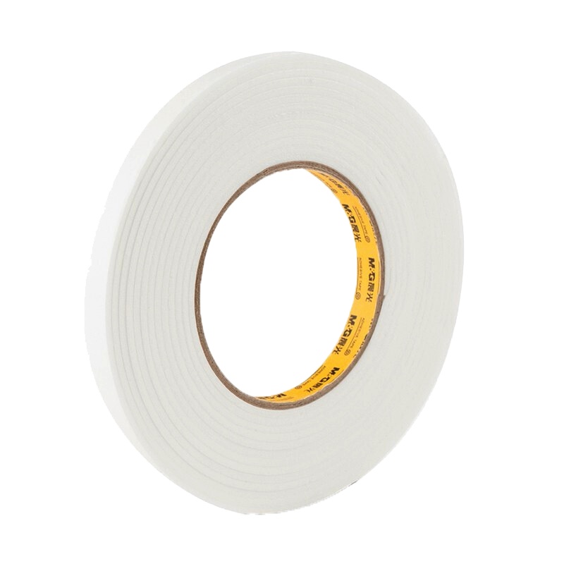 晨光(M&G)AJD97393双面泡棉胶带 10卷 12mm*5y 海绵胶带 双面胶两面胶 胶纸胶卷胶带