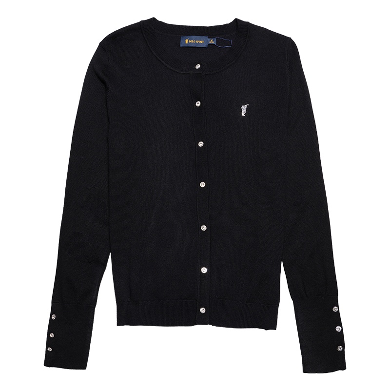 Polo Sport女士针织衫秋开衫高级休闲百搭韩版毛衣外搭G3M858223