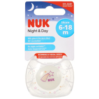 NUK夜光型硅胶安抚奶嘴(6-18个月)