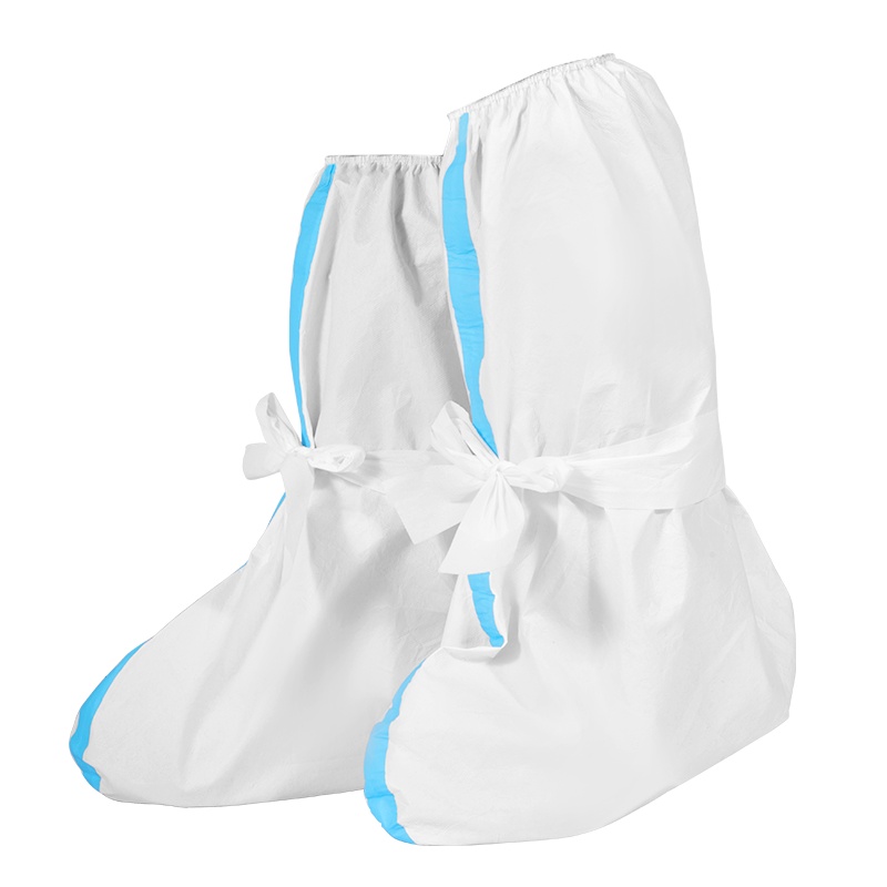 俞兆林(YUZHAOLIN)医用耗材医用隔离鞋套(含胶条)一次性护鞋套防护脚套高筒长靴加厚无纺布透气防尘