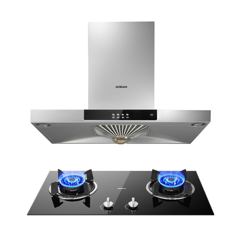 老板(ROBAM)烟灶套餐 欧式油烟机灶具套餐 烟灶套装 厨电套装 17m³吸烟机灶具套装 60X3+30B0(天然气)