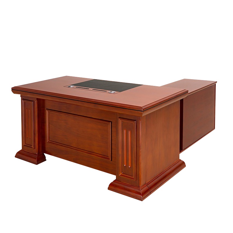 震海ZHB2016油漆班台老板桌大班台主管桌经理桌电脑桌总裁桌新中式老板桌