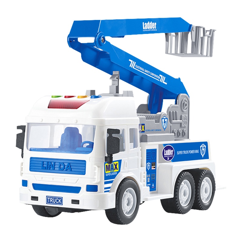 林达会讲故事的城市服务车-云梯车8030-3工程车运输车3-6岁男孩益智玩具