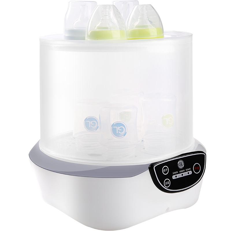 格朗宝宝奶瓶消毒器带烘干 蒸汽消毒锅 大容量婴儿用品多功能 快速消毒烘干GL X-11