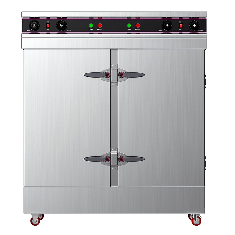 乐创 (lecon)商用蒸饭柜 酒店餐饮食堂电蒸箱蒸包馒头 24盘微智能定时款 LC-J-KZ240