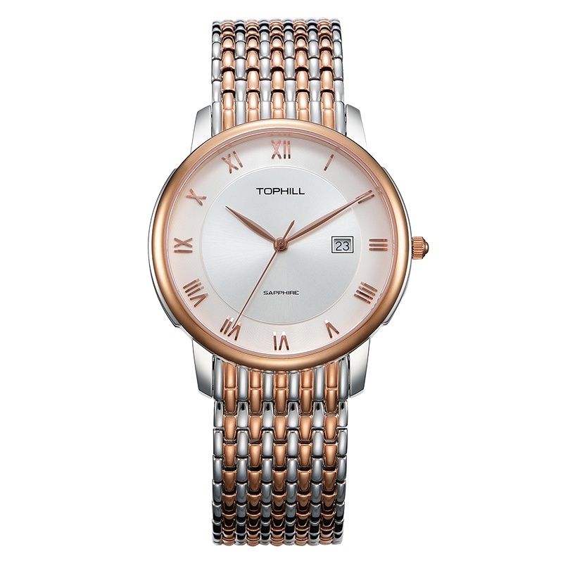 拓非(TOPHILL) 瑞士品牌倾慕系列石英机芯手表男商务表TA003G