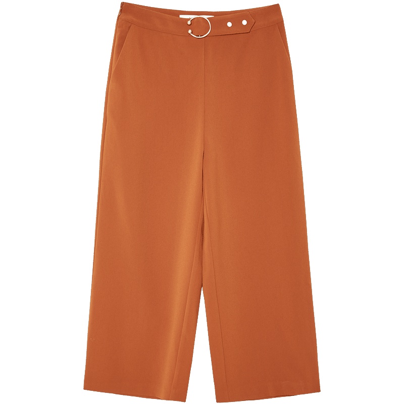 爱居兔春装2019女装 宽松直筒阔腿裤