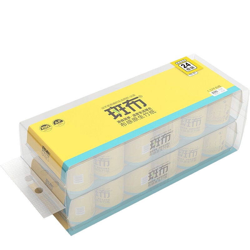 斑布(BABO) 本色卫生纸 无漂白竹浆 BASE系列3层120g