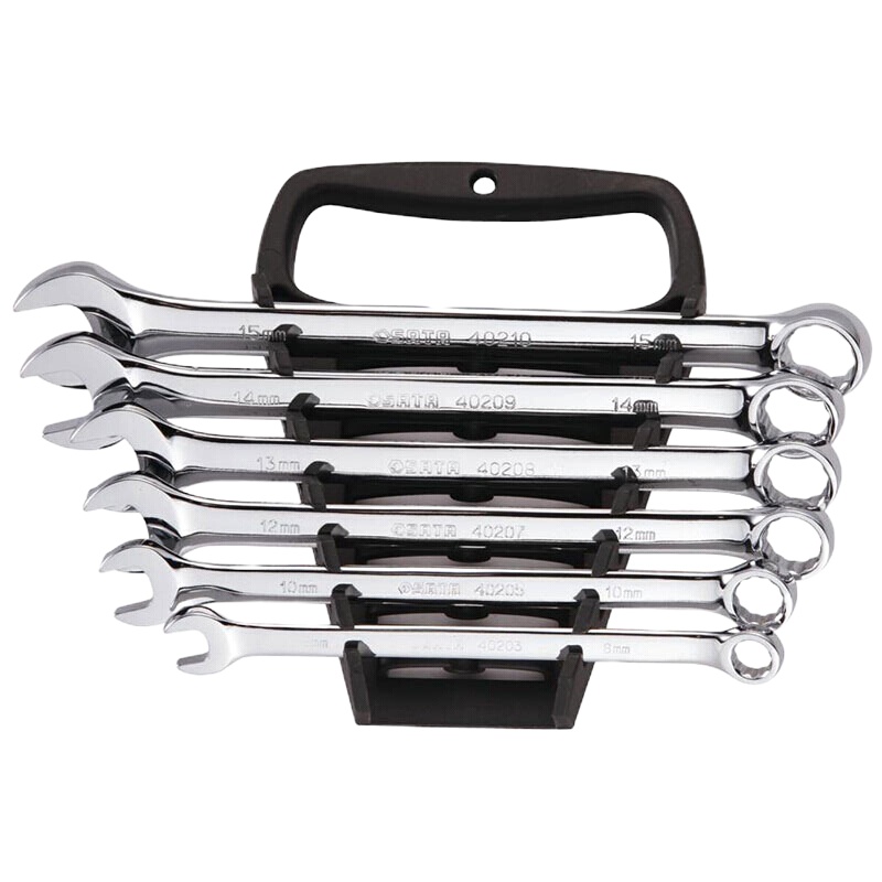 世达(SATA) 09018 6件全抛光 两用扳手组套