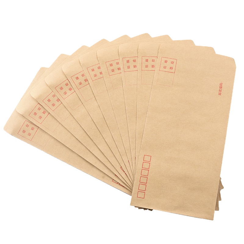 正彩(ZNCI)5号牛皮纸信封袋票据工资袋 牛皮纸邮局标准信封100个/包 4605