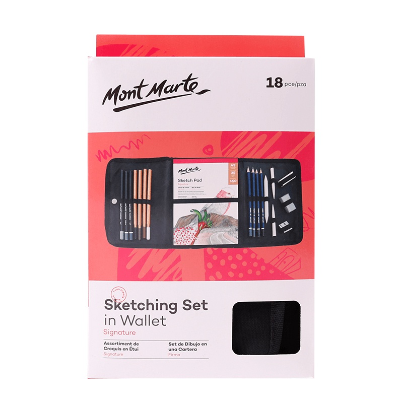 蒙玛特MontMarte铅笔素描套装成人画画工具美术生素描工具全套炭笔