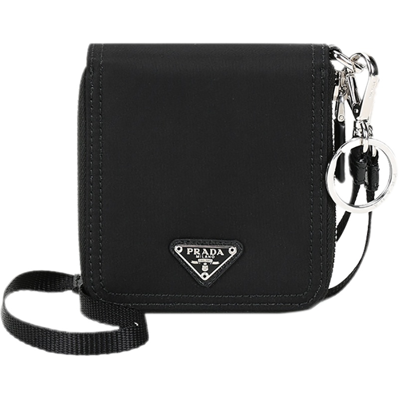 PRADA 普拉达 男士 织物短款钱包钱夹 2ML221 2A1E