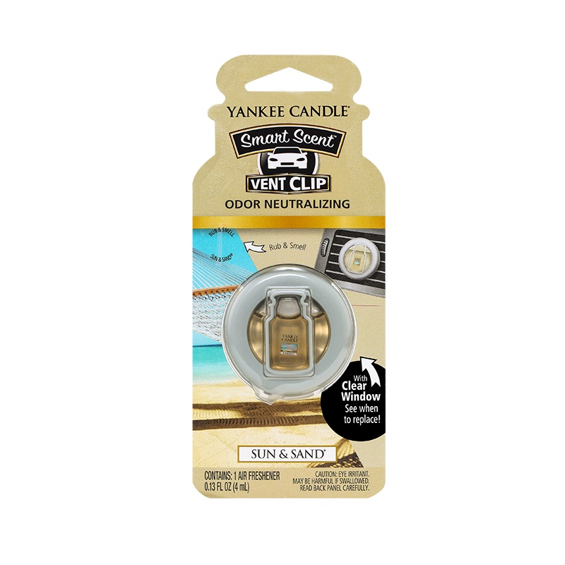yankee candle扬基车载香氛夹进口香水奔驰宝马车内用出风口香水阳光沙滩Sun&Sand