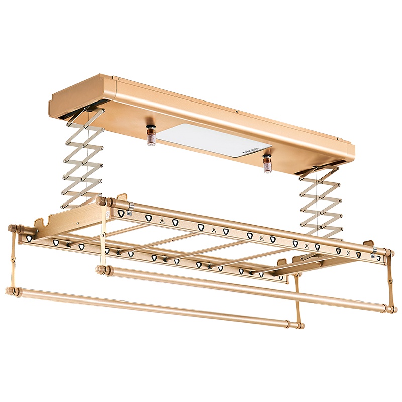 四季沐歌(MICOE) 四季沐歌电动晾衣架 阳台遥控自动照明 光波消菌 升降智能晾衣机 LED+消菌[香槟金]