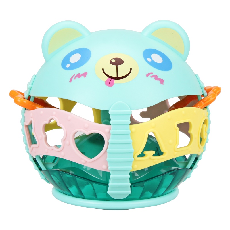 五星贝乐星环保大号手抓球宝宝安抚卡通摇铃新生婴儿玩具1-3-6月