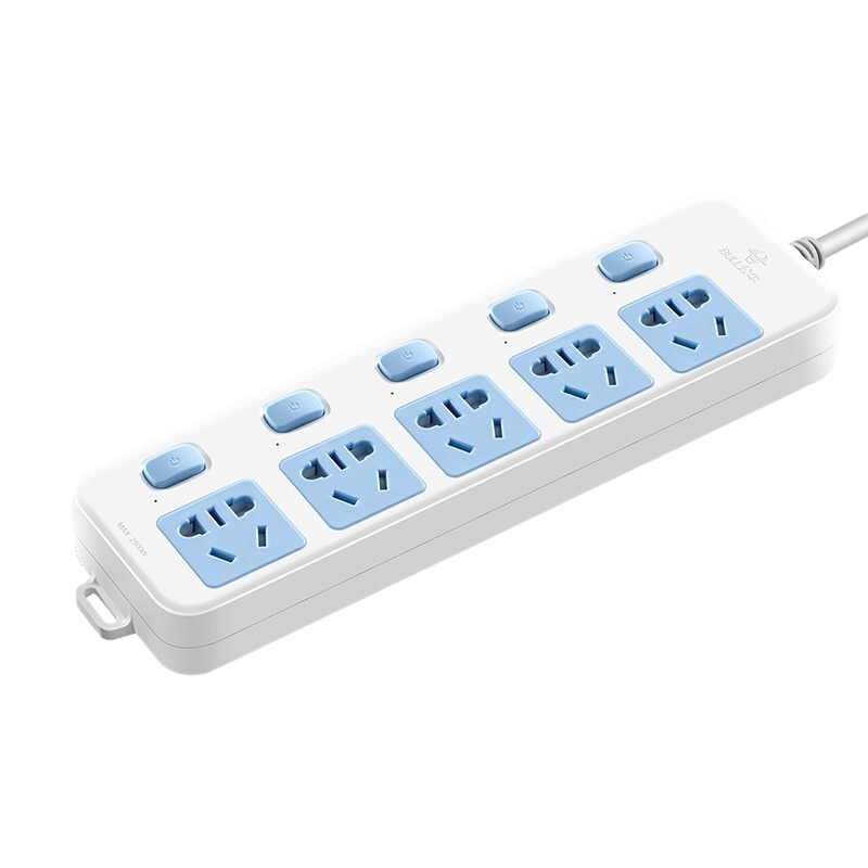 公牛(BULL)新国标插线板 5位分控全长3米 GN-316