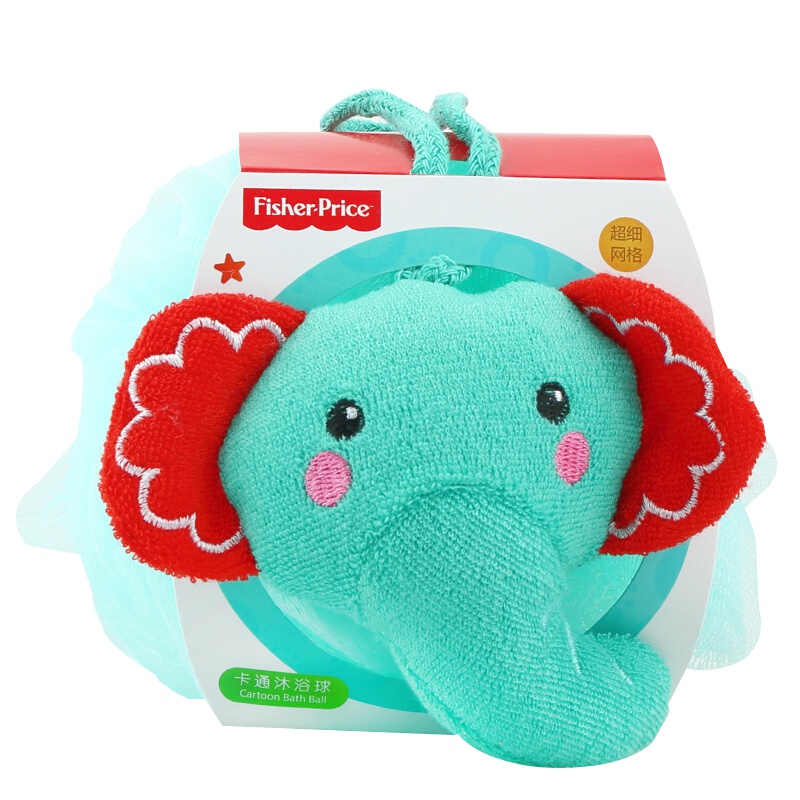 费雪（Fisher-Price） 婴幼儿卡通沐浴球 蓝色小象