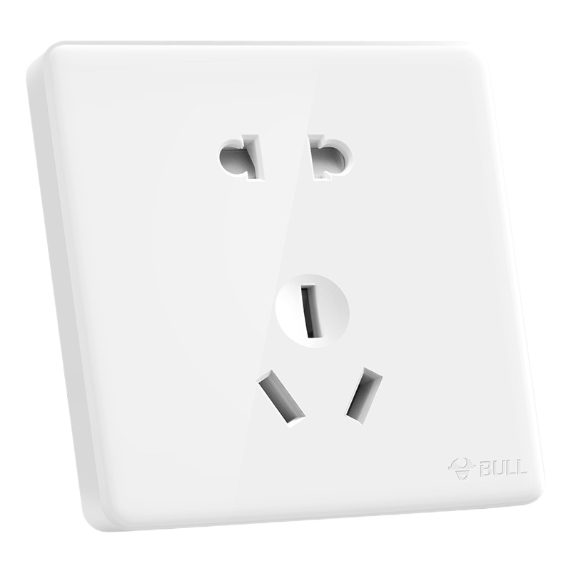 公牛(BULL) 开关插座 G28系列 正五孔插座二三极连体插座 86型面板G28Z223 珍珠白 暗装